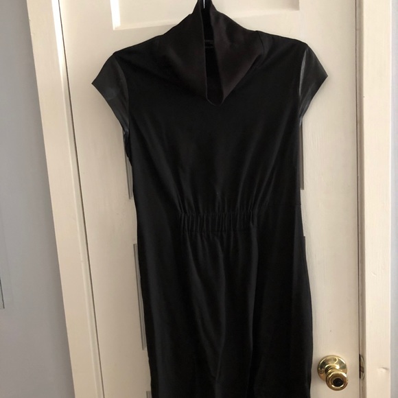 Allsaints Rhian Dress - Italian Cloth and Leather - Picture 3 of 6